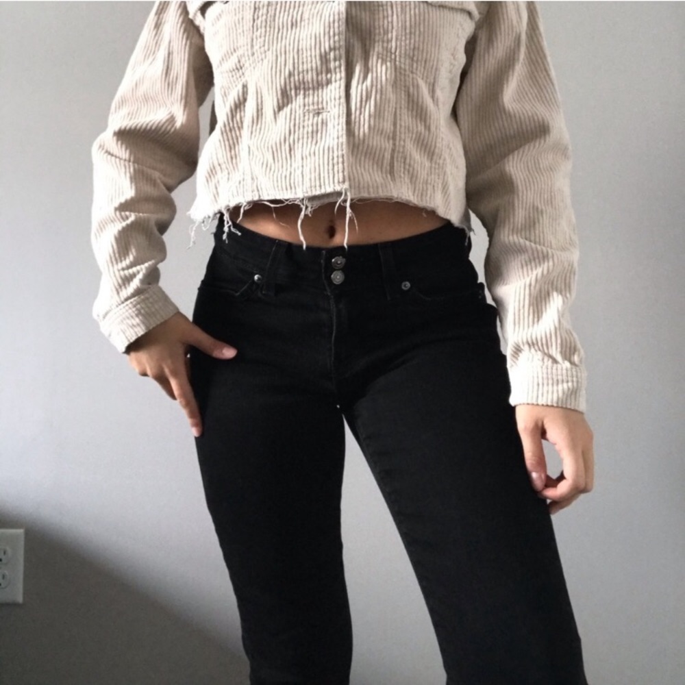 Double button High-rise Levi jeans